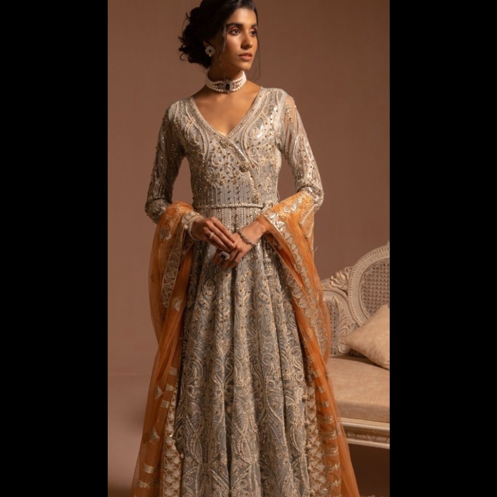 Pakistani designer branded maxi bridal